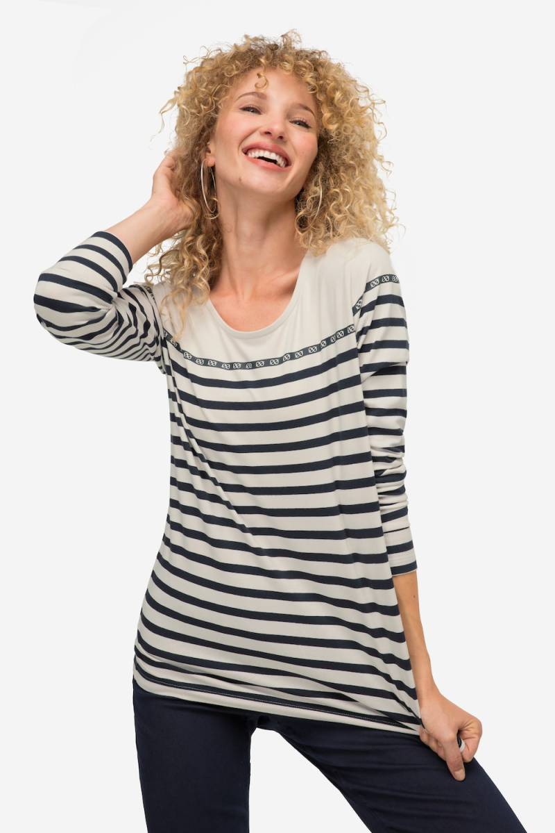 Große Größen Ringelshirt, Damen, grau, Größe: XL, Baumwolle, LAURASON Große Größen Ringelshirt, Damen, grau, Größe: XL, Baumwolle, LAURASON von LAURASON