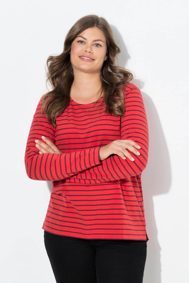 Große Größen Ringelshirt, Damen, rot, Größe: 48/50, Baumwolle, LAURASON Große Größen Ringelshirt, Damen, rot, Größe: 48/50, Baumwolle, LAURASON von LAURASON
