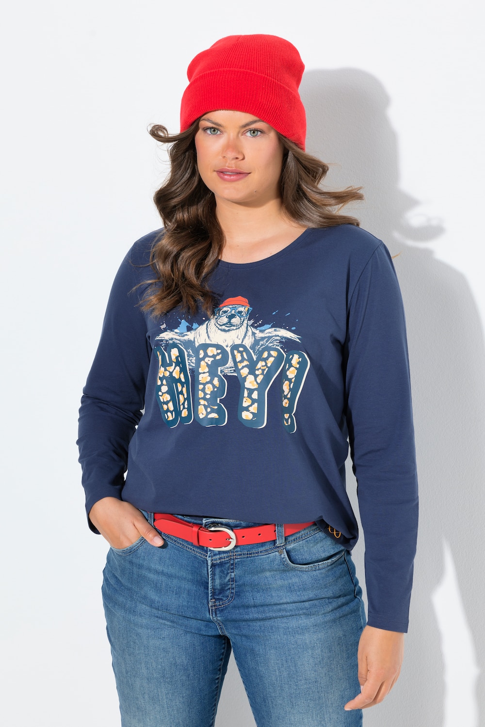 Große Größen Shirt, Damen, grau, Größe: 52/54, Baumwolle, LAURASON von LAURASON
