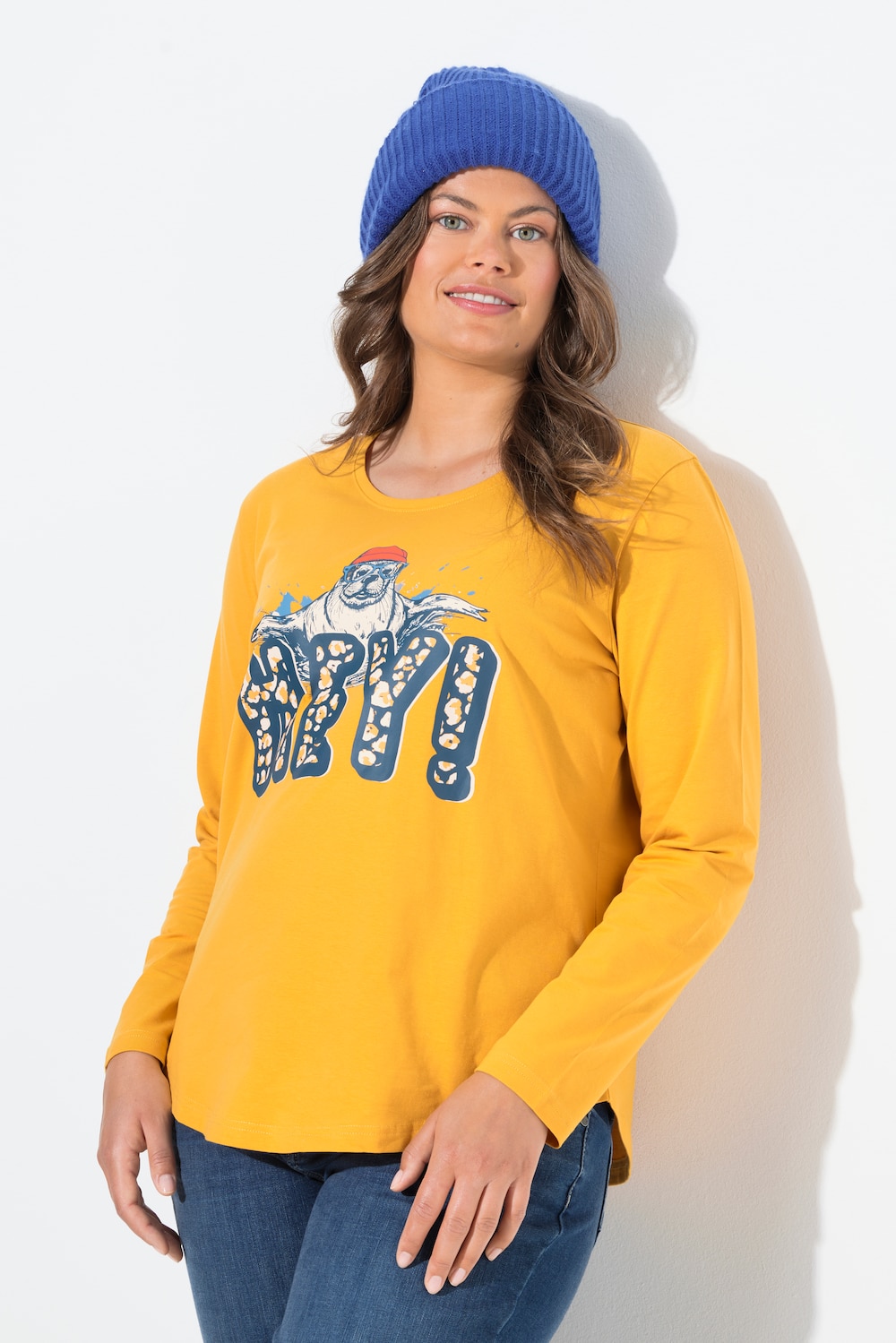 Große Größen Shirt, Damen, orange, Größe: 52/54, Baumwolle, LAURASON von LAURASON