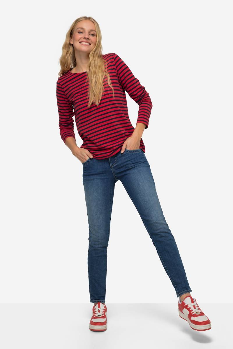 Große Größen Slim-Jeans, Damen, blau, Größe: 42, Baumwolle, LAURASON von LAURASON