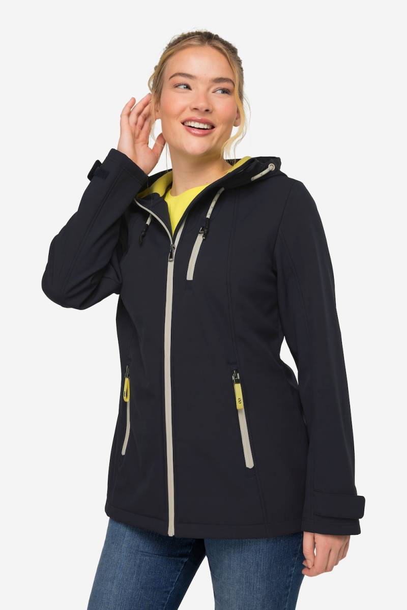 Große Größen Softshell-Jacke, Damen, blau, Größe: L, Polyester, LAURASON von LAURASON
