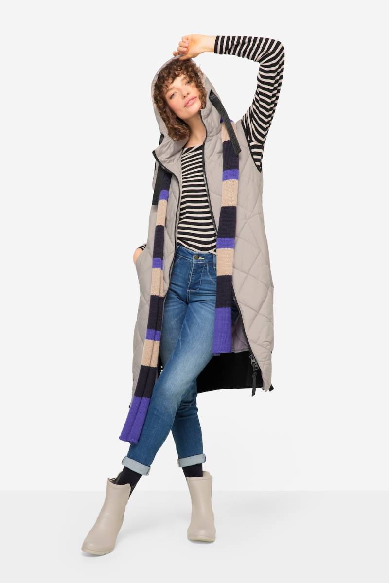 Große Größen Steppweste, Damen, beige, Größe: M, Polyester/Synthetische Fasern, LAURASON von LAURASON