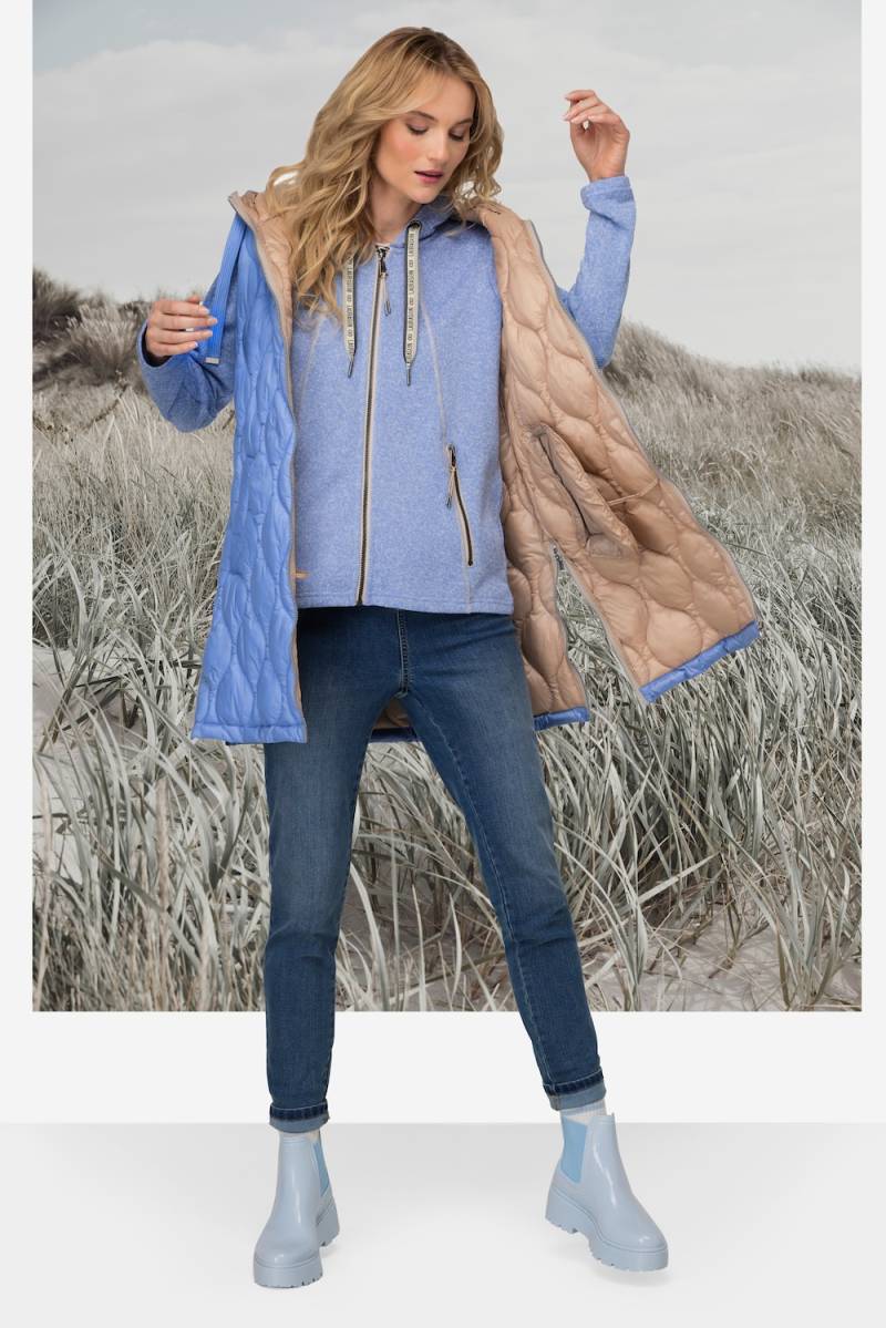 Große Größen Steppweste, Damen, blau, Größe: L, Synthetische Fasern, LAURASON von LAURASON