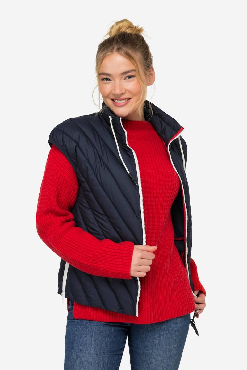 Große Größen Steppweste, Damen, blau, Größe: M, Polyester/Synthetische Fasern, LAURASON von LAURASON