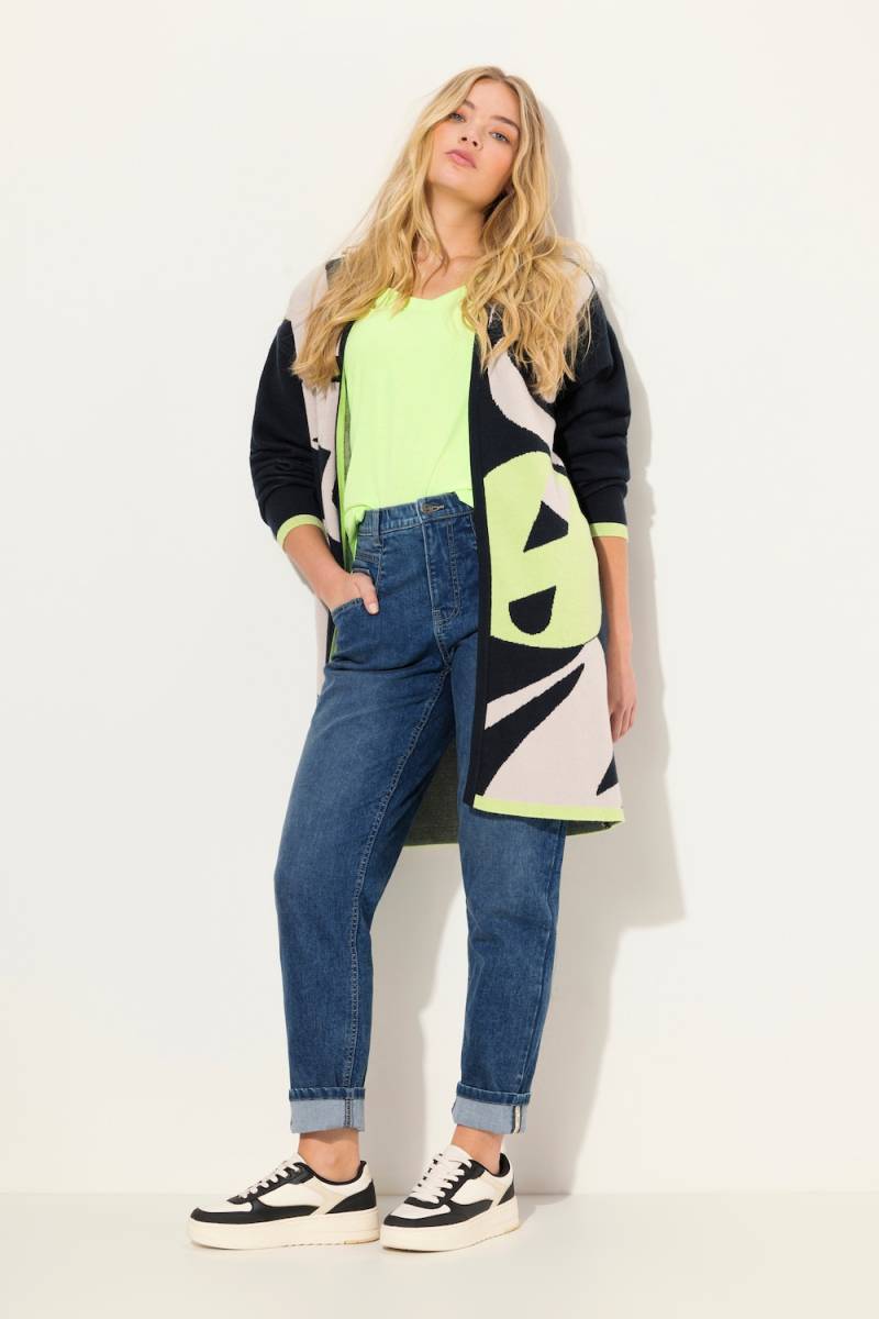 Große Größen Strickjacke, Damen, blau, Größe: M, Viskose/Synthetische Fasern/Polyester, LAURASON Große Größen Strickjacke, Damen, blau, Größe: M, Viskose/Synthetische Fasern/Polyester, LAURASON von LAURASON