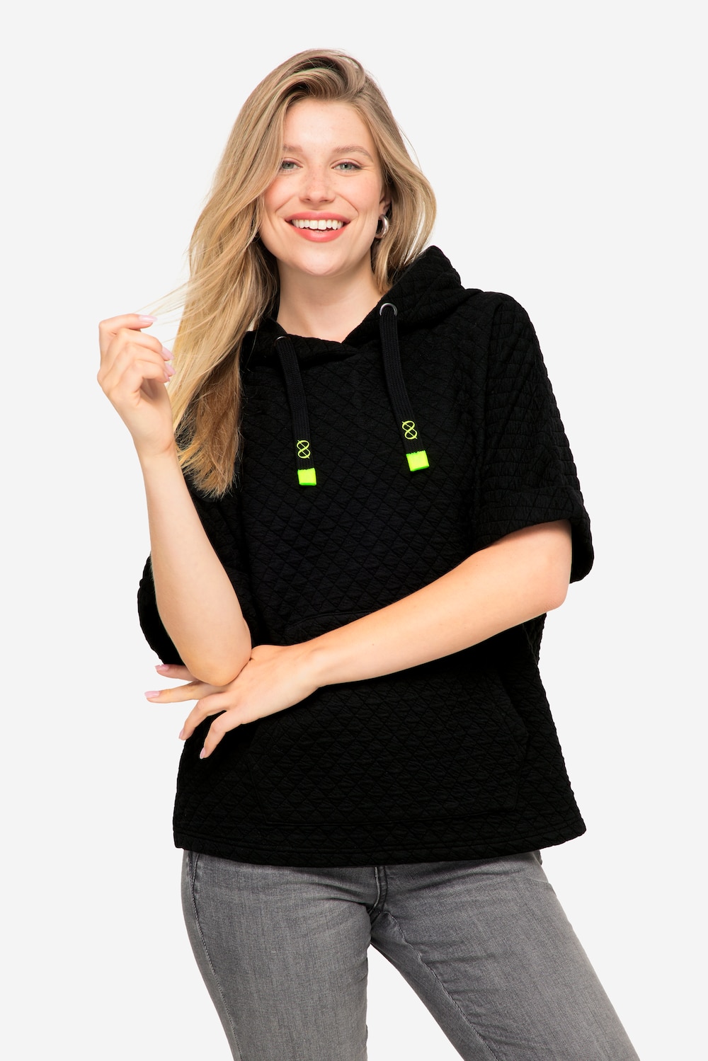 Große Größen Sweat-Pullunder, Damen, schwarz, Größe: S, Polyester/Viskose, LAURASON von LAURASON