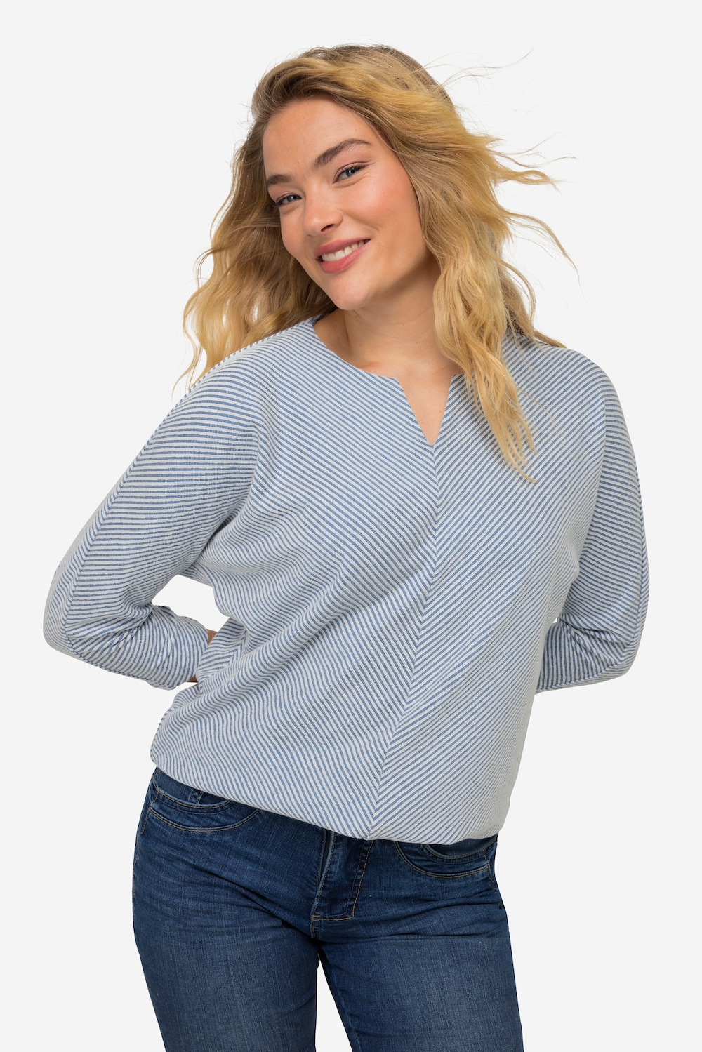 Große Größen Sweatshirt, Damen, beige, Größe: S, Baumwolle/Polyester, LAURASON Große Größen Sweatshirt, Damen, beige, Größe: S, Baumwolle/Polyester, LAURASON von LAURASON