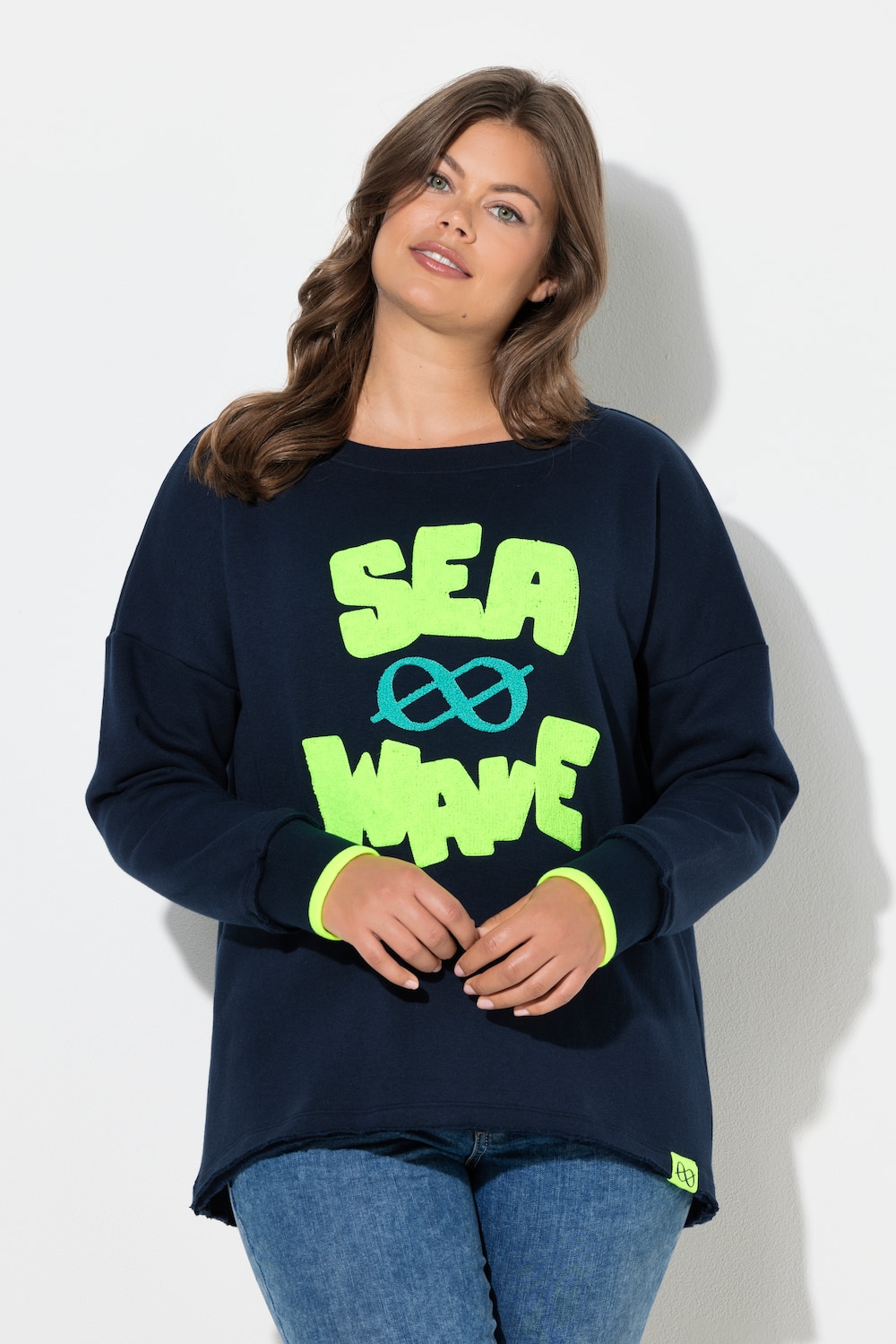 Große Größen Sweatshirt, Damen, blau, Größe: 56/58, Baumwolle/Polyester, LAURASON von LAURASON