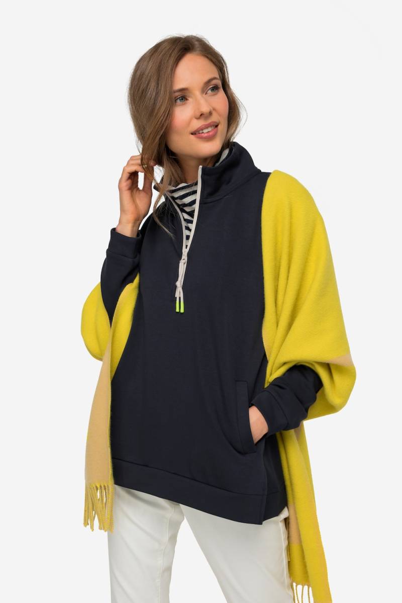 Große Größen Sweatshirt, Damen, blau, Größe: M, Synthetische Fasern/Polyester, LAURASON von LAURASON