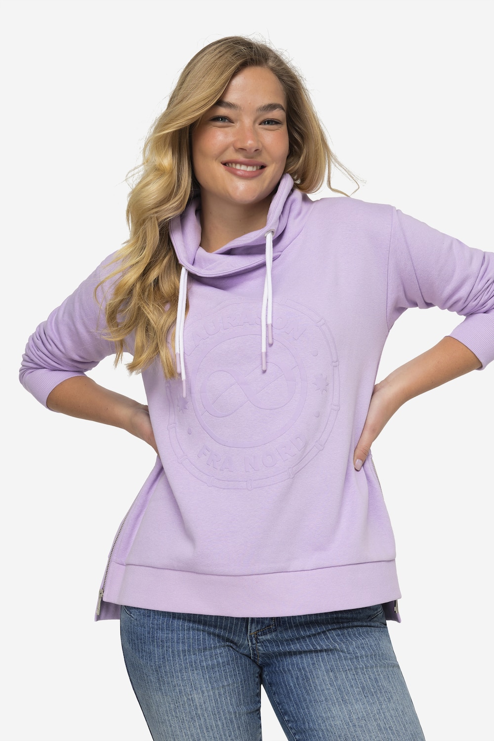 Große Größen Sweatshirt, Damen, lila, Größe: S, Baumwolle/Polyester, LAURASON Große Größen Sweatshirt, Damen, lila, Größe: S, Baumwolle/Polyester, LAURASON von LAURASON