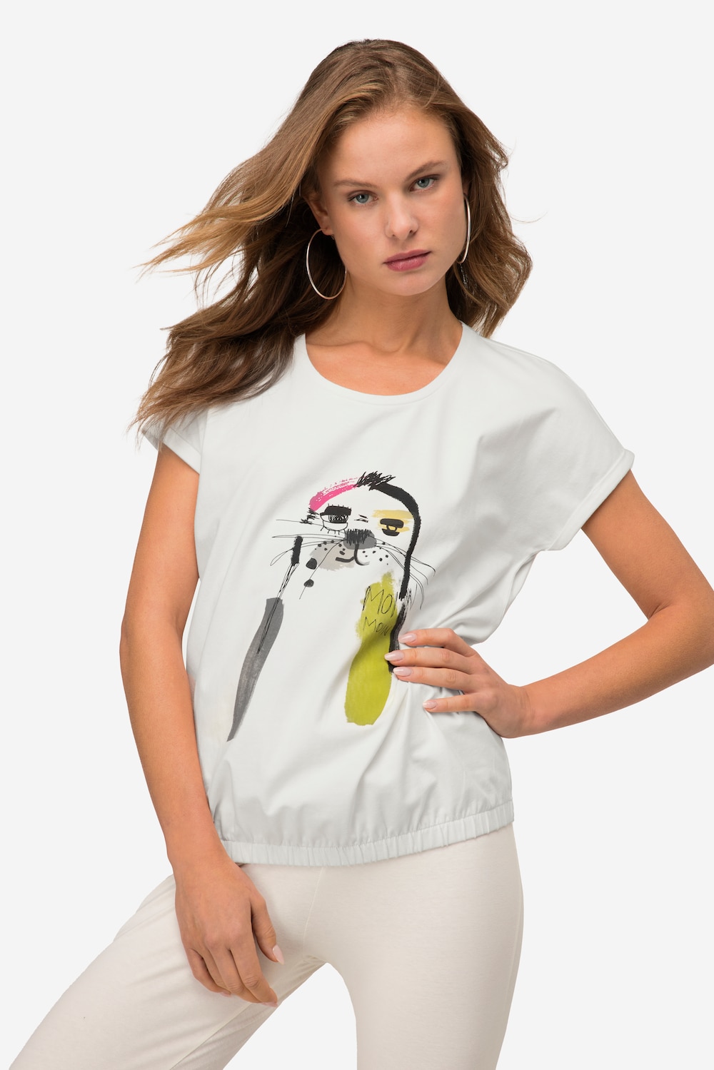 Große Größen T-Shirt, Damen, beige, Größe: L, Baumwolle, LAURASON Große Größen T-Shirt, Damen, beige, Größe: L, Baumwolle, LAURASON von LAURASON