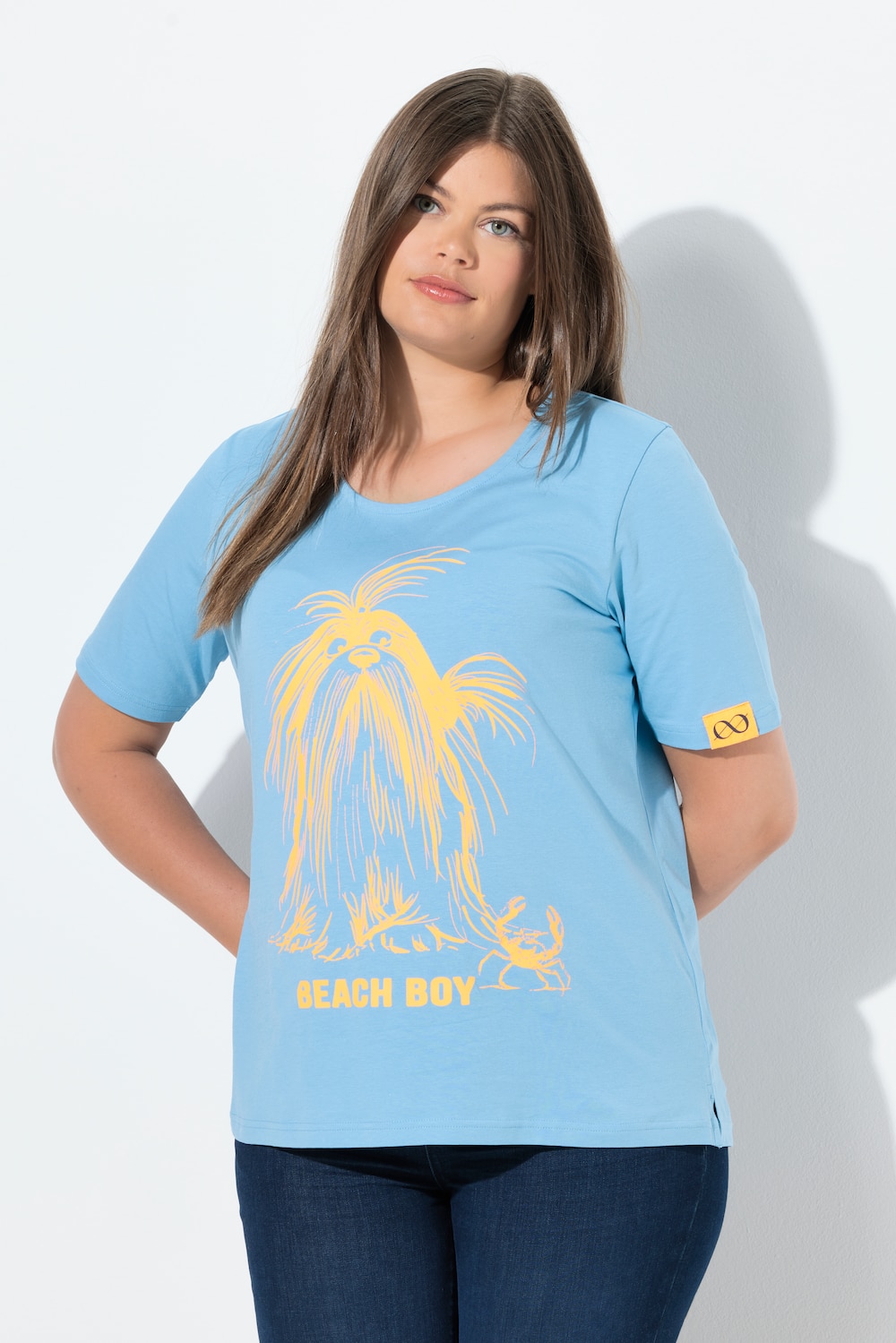 Große Größen T-Shirt, Damen, blau, Größe: 48/50, Baumwolle, LAURASON von LAURASON