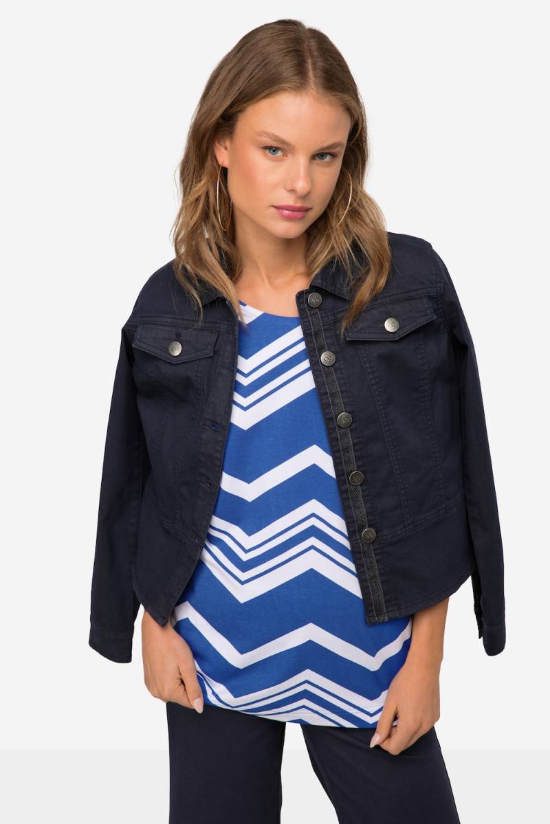 Große Größen T-Shirt, Damen, blau, Größe: M, Baumwolle/Synthetische Fasern, LAURASON von LAURASON