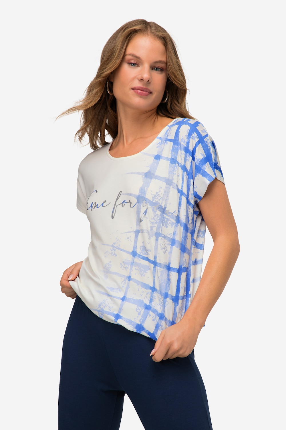 Große Größen T-Shirt, Damen, blau, Größe: M, Viskose, LAURASON Große Größen T-Shirt, Damen, blau, Größe: M, Viskose, LAURASON von LAURASON