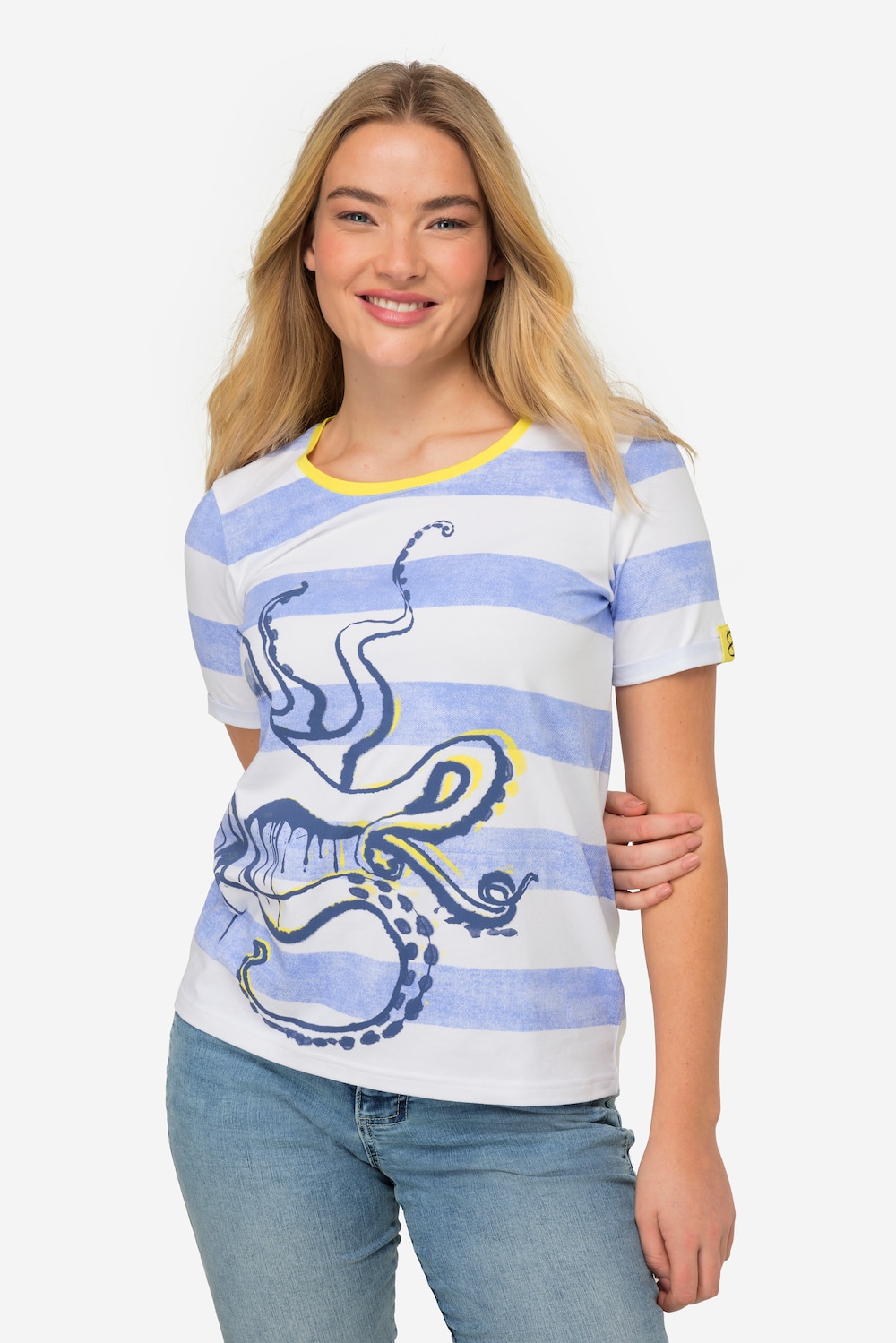 Große Größen T-Shirt, Damen, blau, Größe: S, Baumwolle, LAURASON von LAURASON