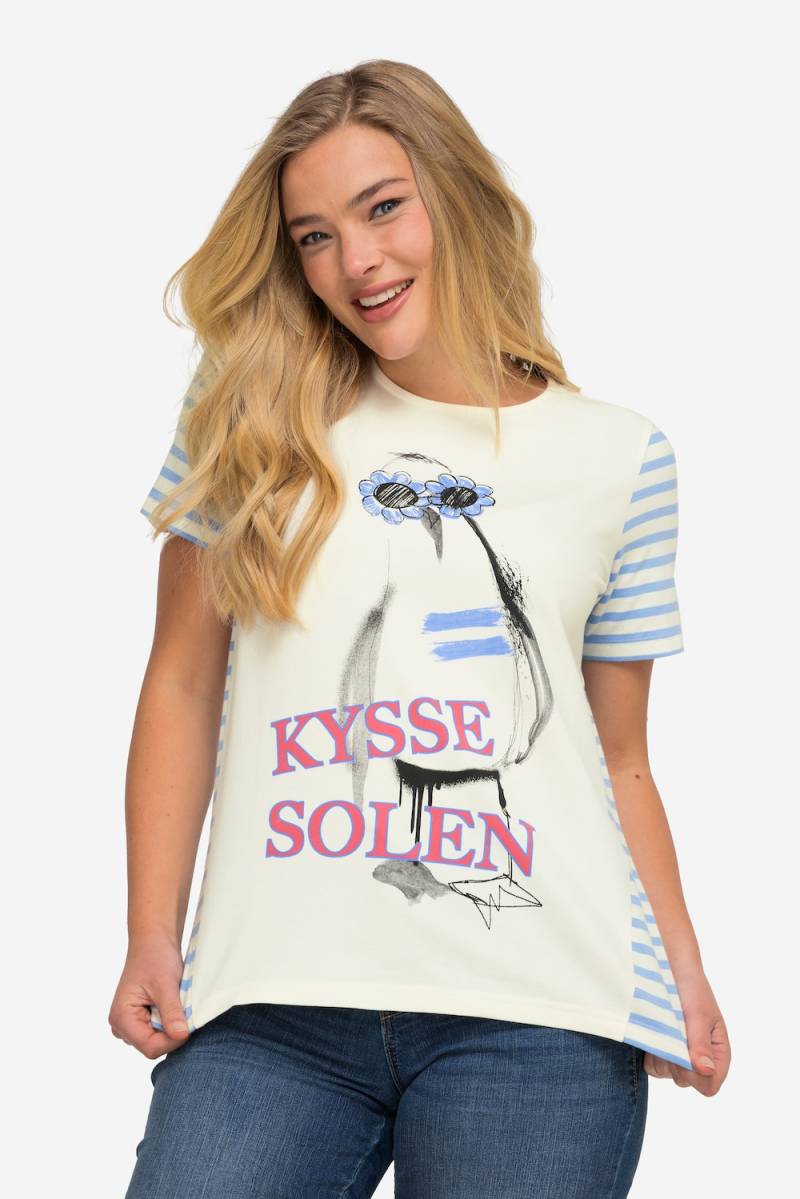 Große Größen T-Shirt, Damen, blau, Größe: XL, Baumwolle, LAURASON von LAURASON