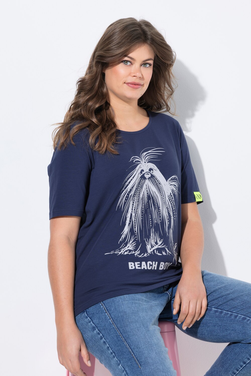 Große Größen T-Shirt, Damen, grau, Größe: 40/42, Baumwolle, LAURASON von LAURASON