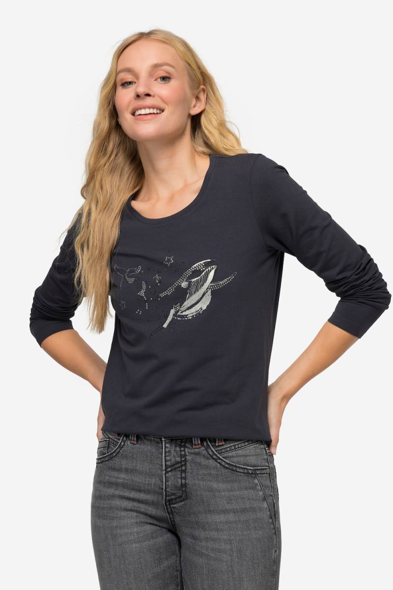 Große Größen T-Shirt, Damen, grau, Größe: M, Baumwolle, LAURASON von LAURASON