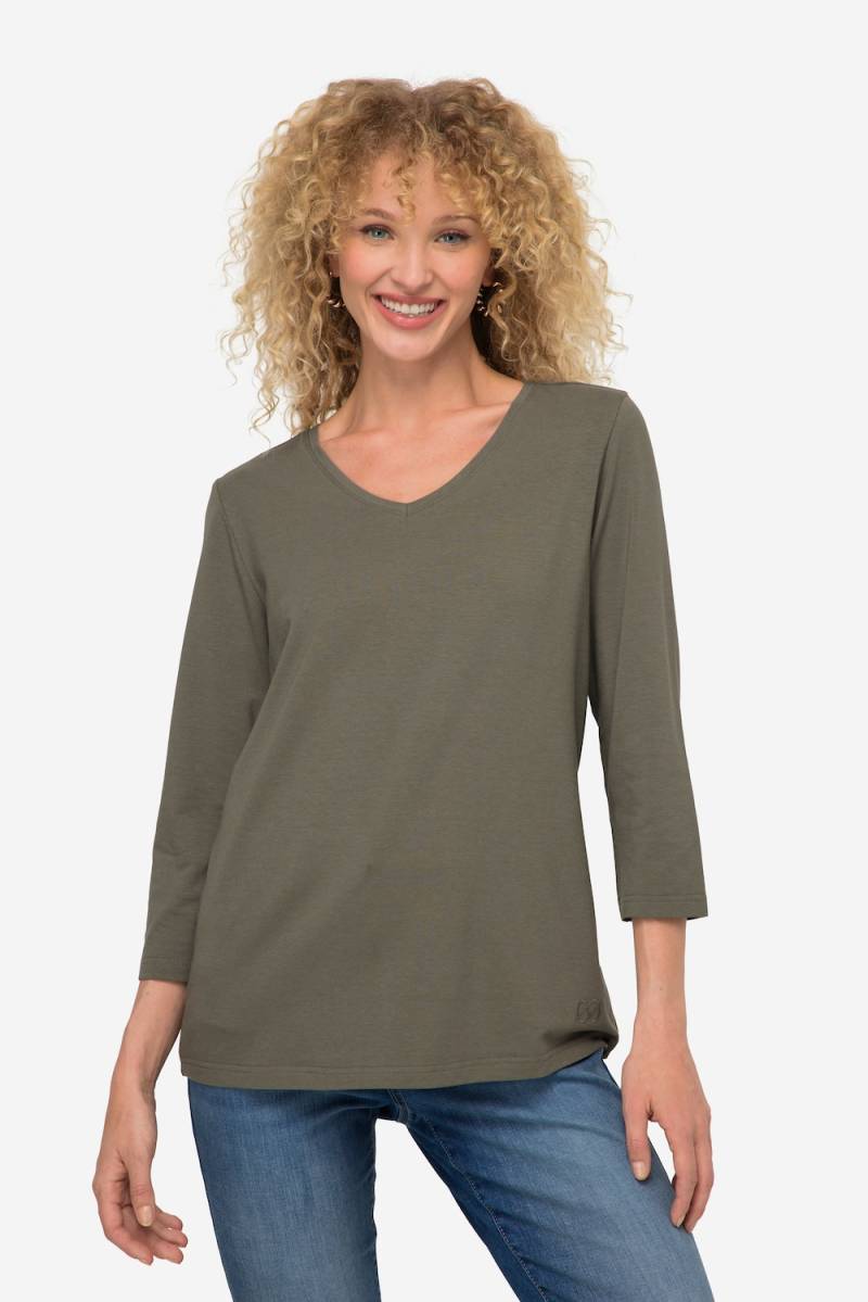 Große Größen T-Shirt, Damen, grau, Größe: S, Baumwolle/Synthetische Fasern, LAURASON Große Größen T-Shirt, Damen, grau, Größe: S, Baumwolle/Synthetische Fasern, LAURASON von LAURASON