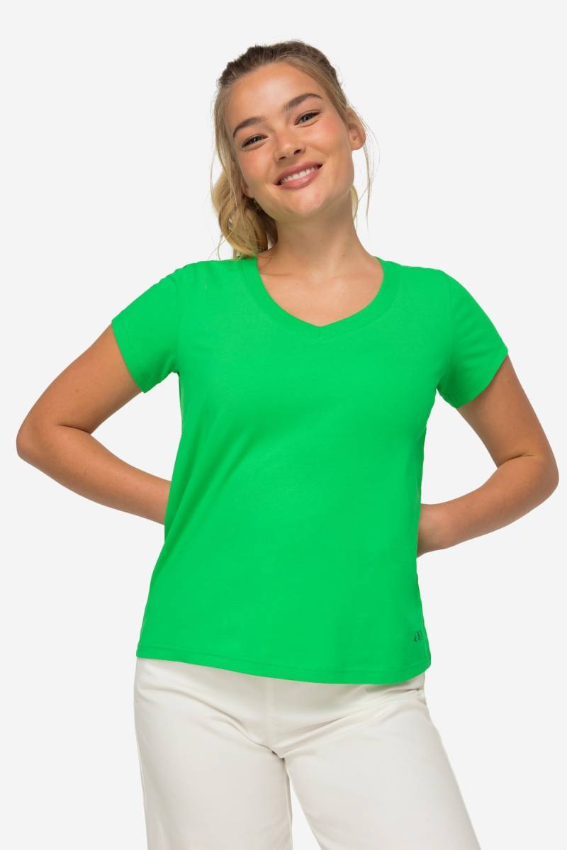 Große Größen T-Shirt, Damen, grün, Größe: XL, Baumwolle, LAURASON von LAURASON