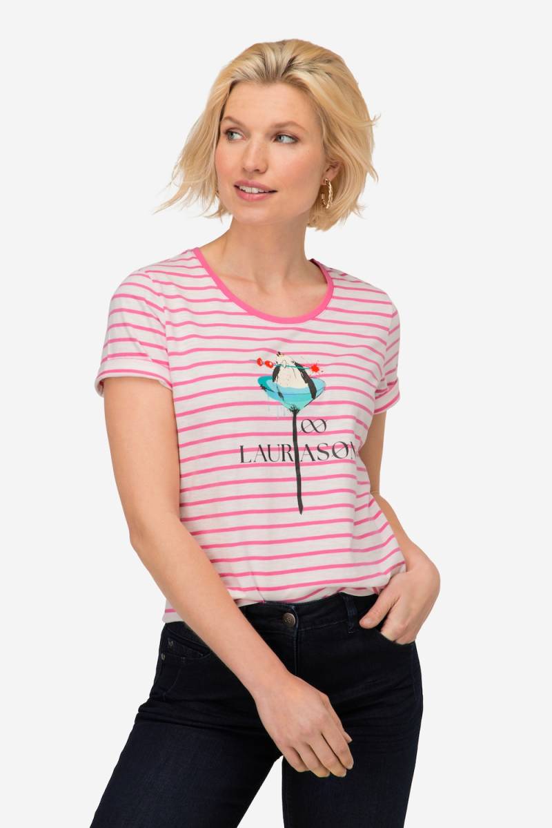 Große Größen T-Shirt, Damen, rosa, Größe: XL, Baumwolle, LAURASON von LAURASON