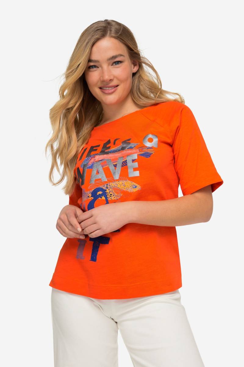 Große Größen T-Shirt, Damen, rot, Größe: L, Baumwolle, LAURASON von LAURASON