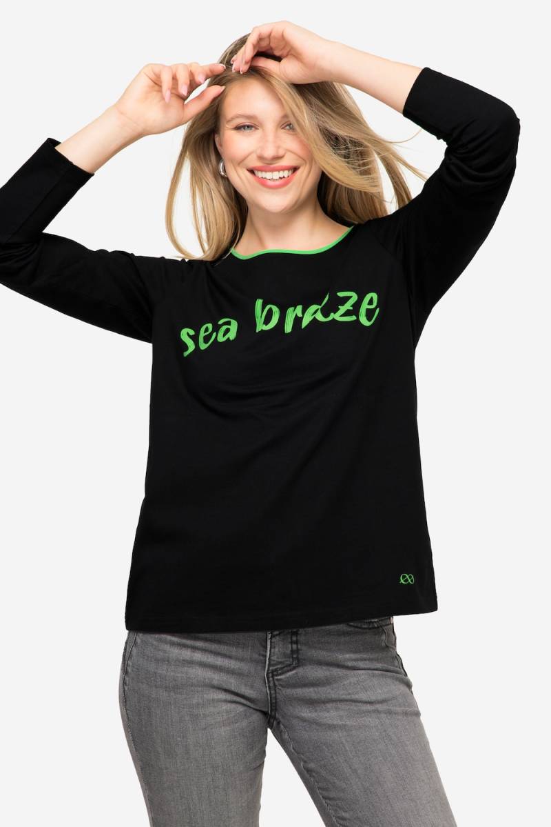 Große Größen T-Shirt, Damen, schwarz, Größe: L, Baumwolle, LAURASON von LAURASON