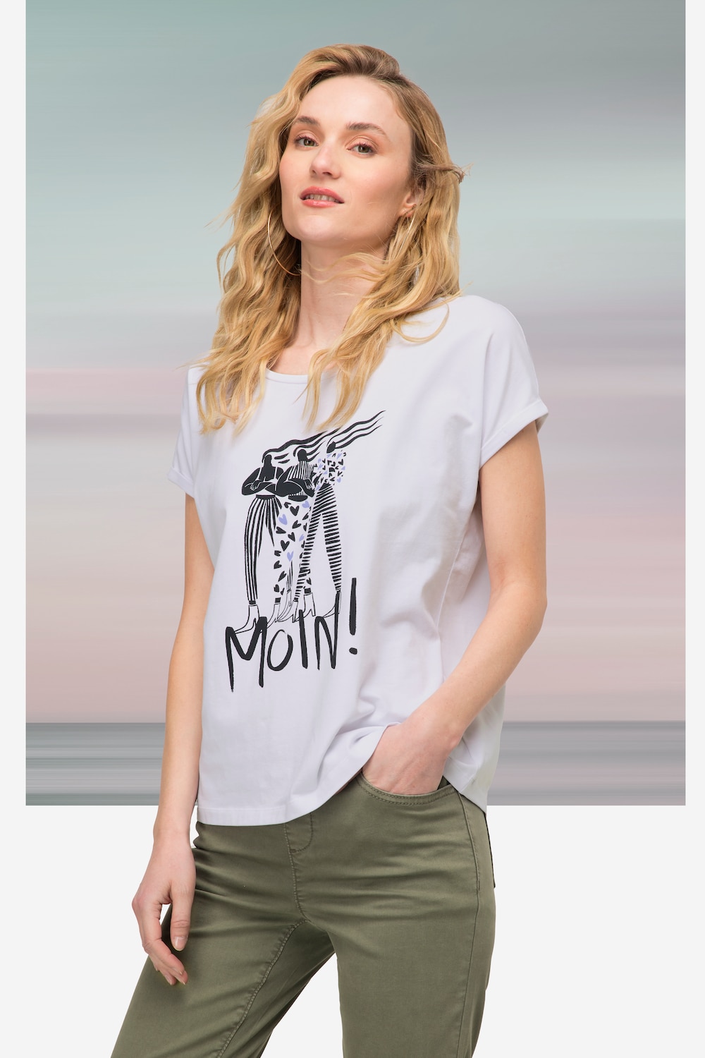 Große Größen T-Shirt, Damen, weiß, Größe: M, Baumwolle, LAURASON Große Größen T-Shirt, Damen, weiß, Größe: M, Baumwolle, LAURASON von LAURASON