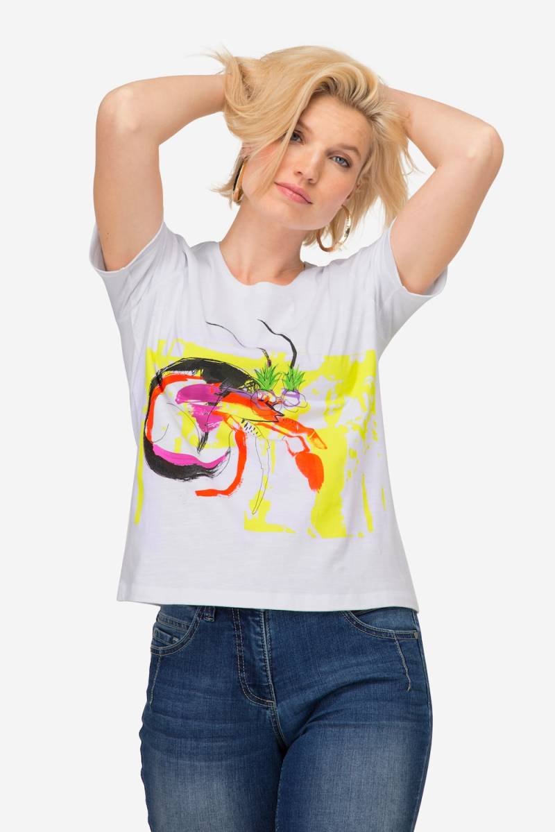 Große Größen T-Shirt, Damen, weiß, Größe: S, Baumwolle, LAURASON von LAURASON