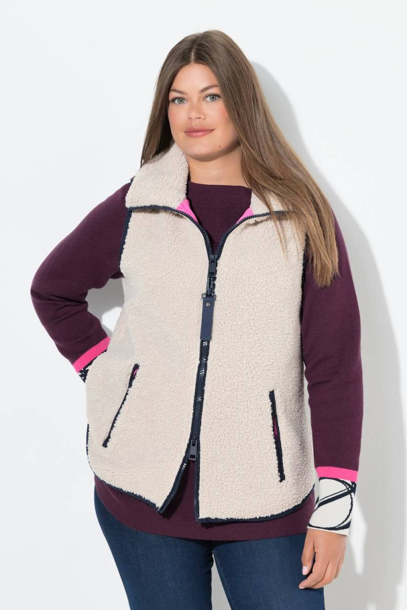 Große Größen Teddyweste, Damen, grau, Größe: 40/42, Polyester, LAURASON von LAURASON
