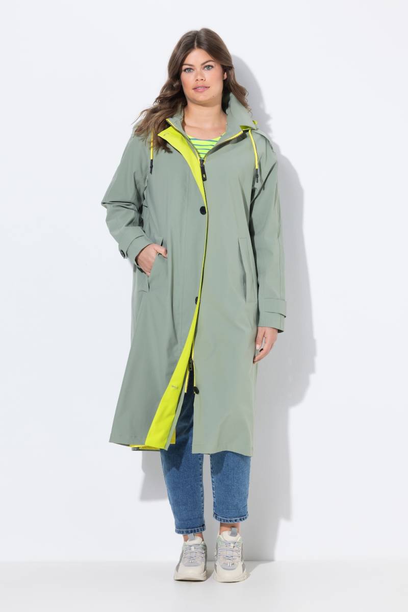 Große Größen Trench-Funktionsmantel, Damen, grün, Größe: 52/54, Polyester, LAURASON Große Größen Trench-Funktionsmantel, Damen, grün, Größe: 52/54, Polyester, LAURASON von LAURASON