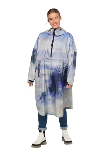 LAURASØN Funktions-Regencape, Unisex, Beach-Print, Kapuze Perlmutt 1Size 826151307-1 von LAURASØN