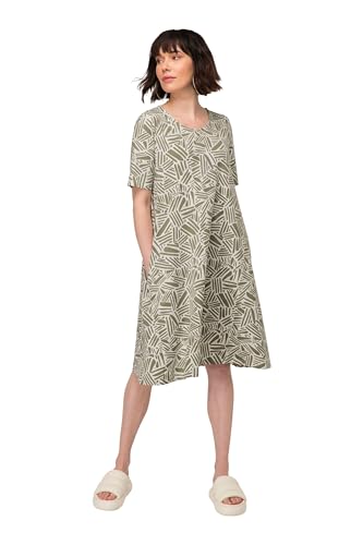 LAURASØN Jerseykleid, Rundhals, Halbarm Stein grau M 819496190-M von LAURASØN