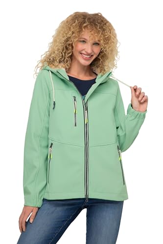 LAURASØN Softshell-Jacke, wasserabweisend, Fleece-Innenseite, Kapuze, 2-Wege-Zipper, fällt Kleiner aus mintgrün M 820370420-M von LAURASØN