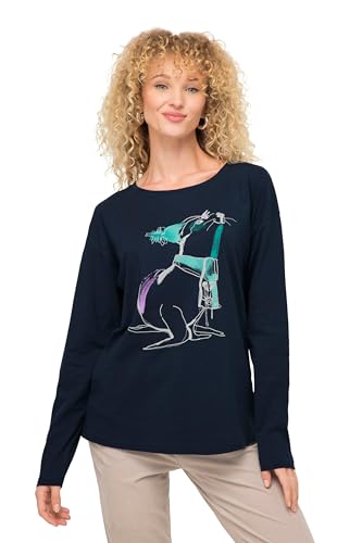 LAURASØN T-Shirt, Robbe, Rundhals, Langarm, Oeko-TEX Navy blau XL 822220745-XL von LAURASØN