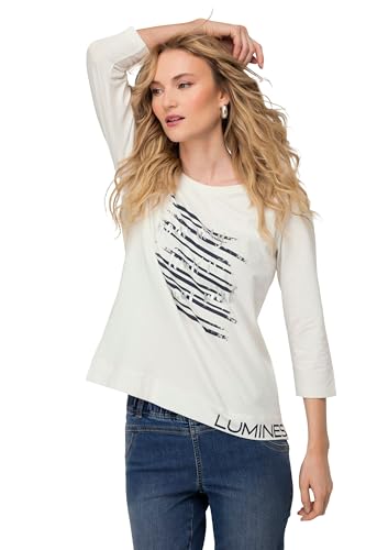 Laurasøn T-Shirt, Statement Print, Rundhals, 3/4-Ärmel Offwhite XL 819553200-XL von Laurasøn