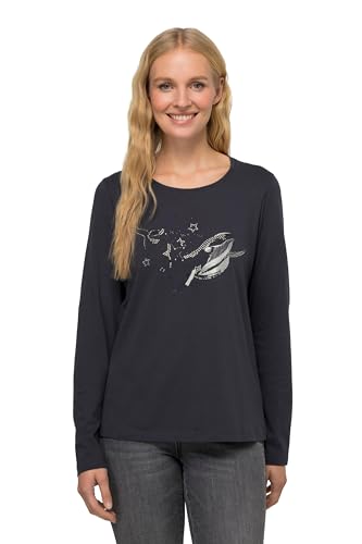 Laurasøn T-Shirt, Wal, Rundhals, Langarm grau L 823862130-L von Laurasøn