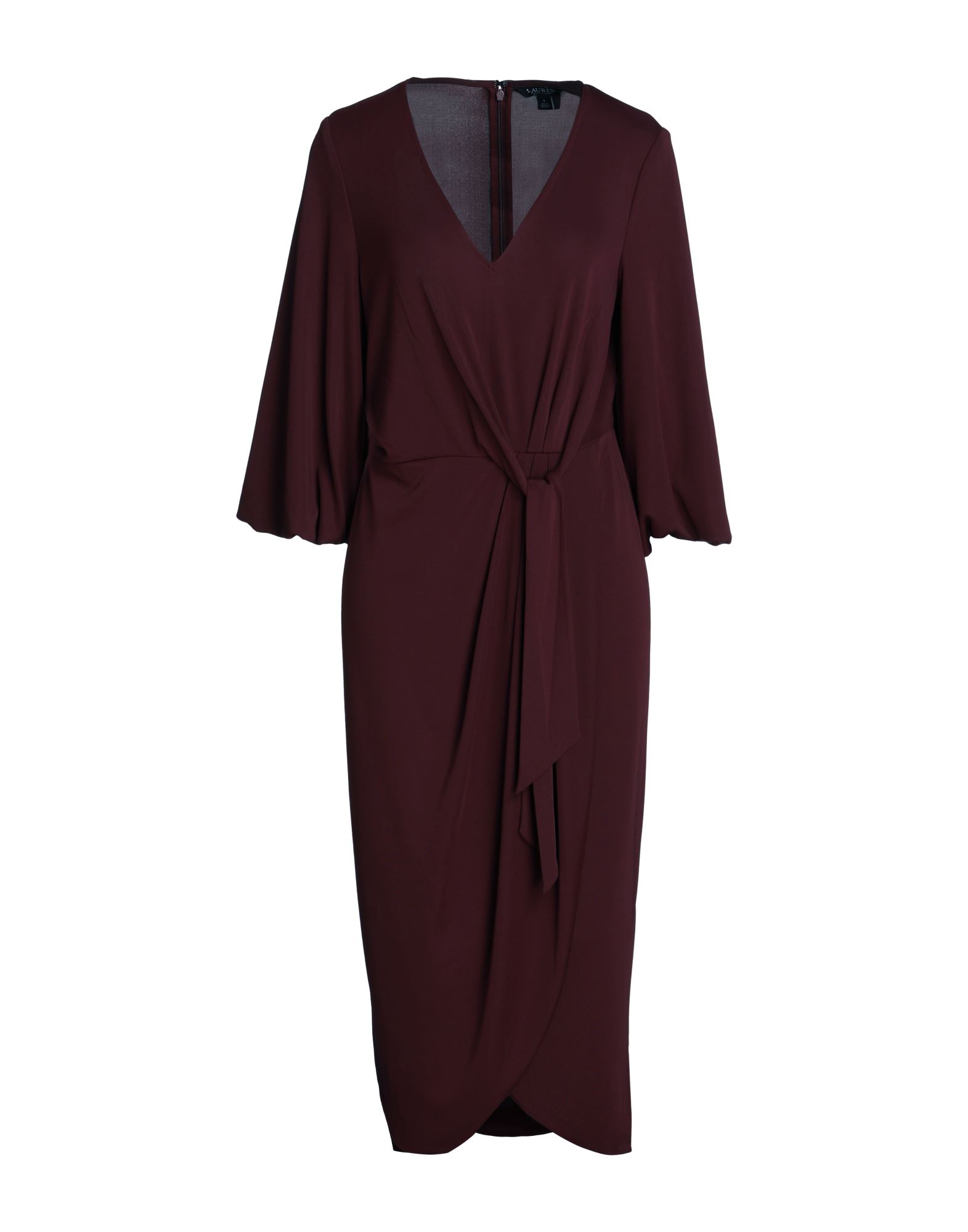 LAUREN RALPH LAUREN Midi-kleid Damen Bordeaux von LAUREN RALPH LAUREN