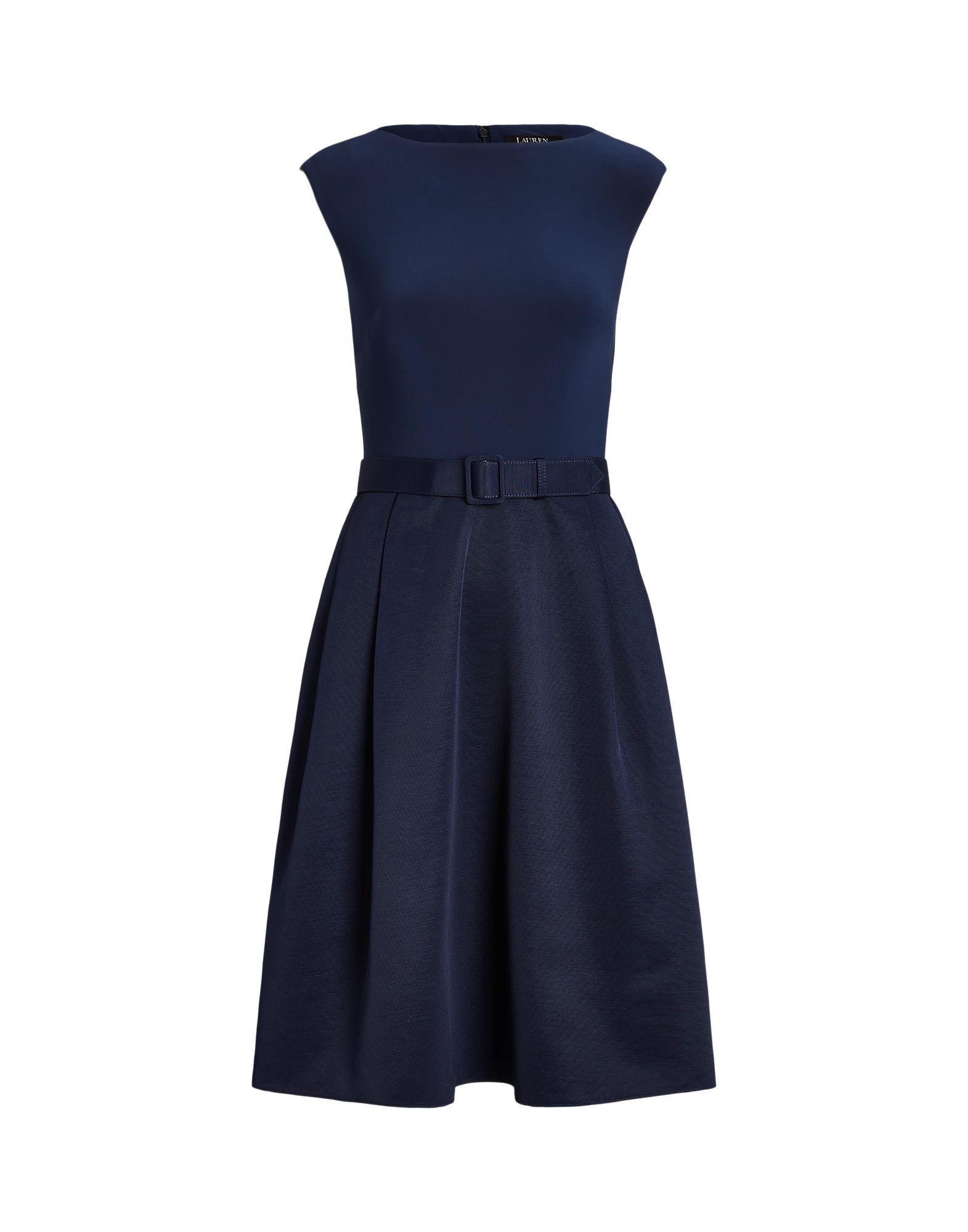 LAUREN RALPH LAUREN Midi-kleid Damen Marineblau von LAUREN RALPH LAUREN