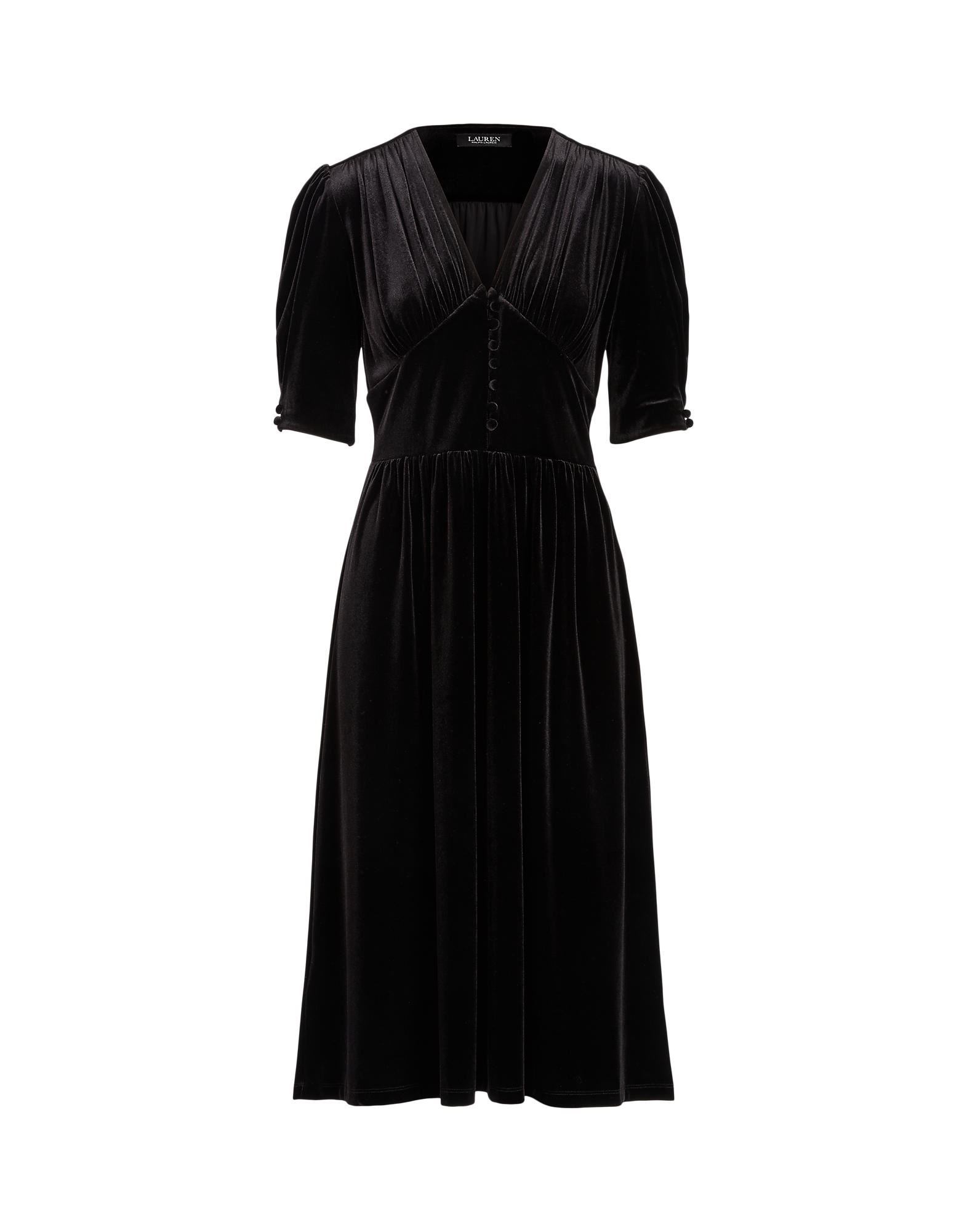 LAUREN RALPH LAUREN Midi-kleid Damen Schwarz von LAUREN RALPH LAUREN