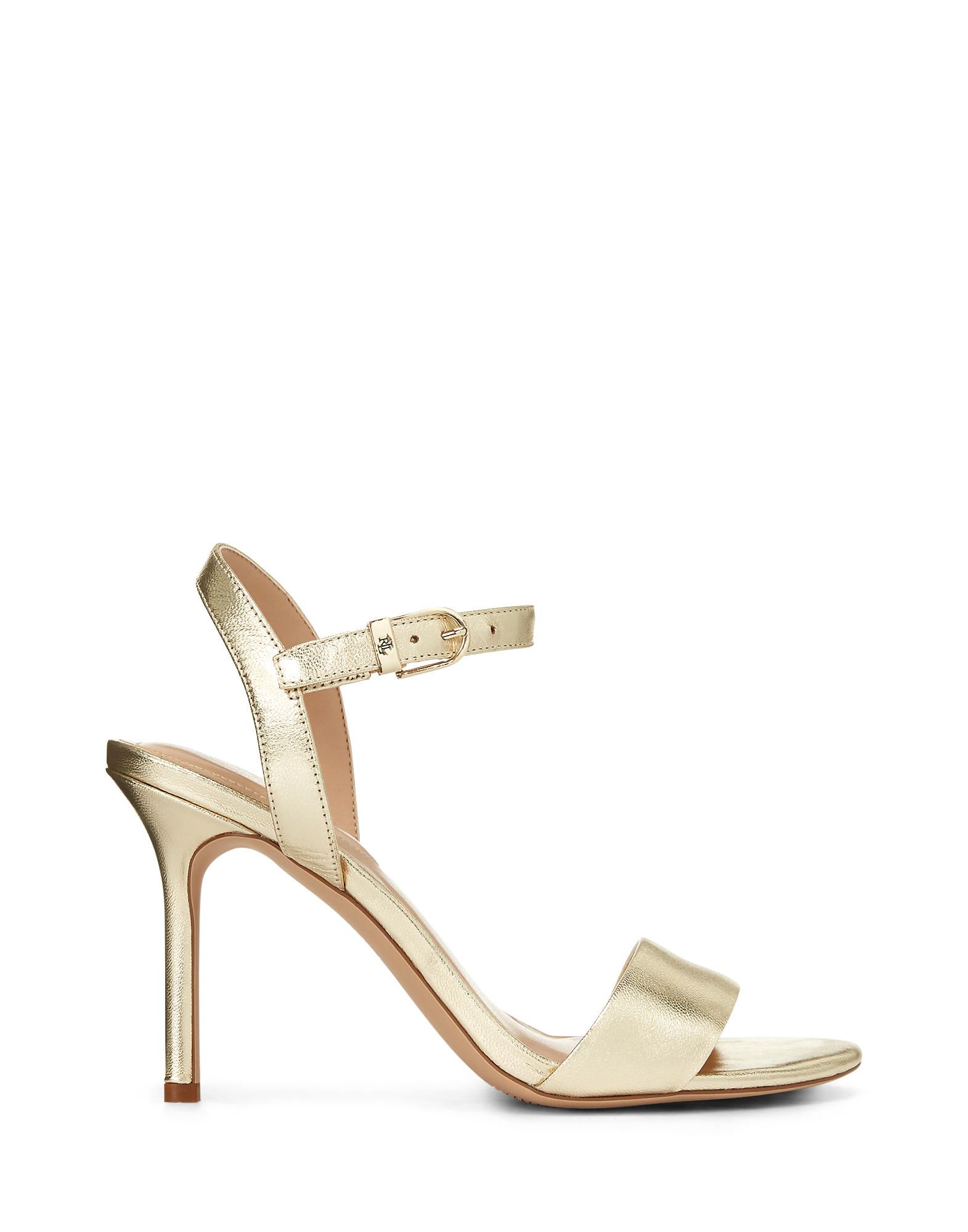 LAUREN RALPH LAUREN Sandale Damen Gold von LAUREN RALPH LAUREN