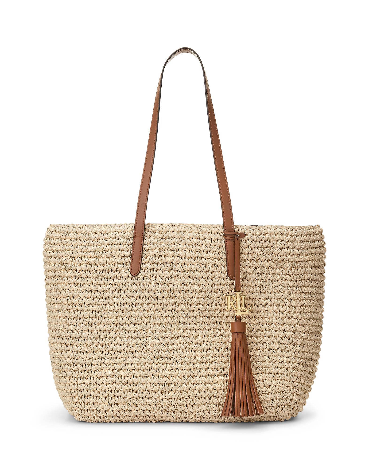 LAUREN RALPH LAUREN Schultertasche Damen Beige von LAUREN RALPH LAUREN