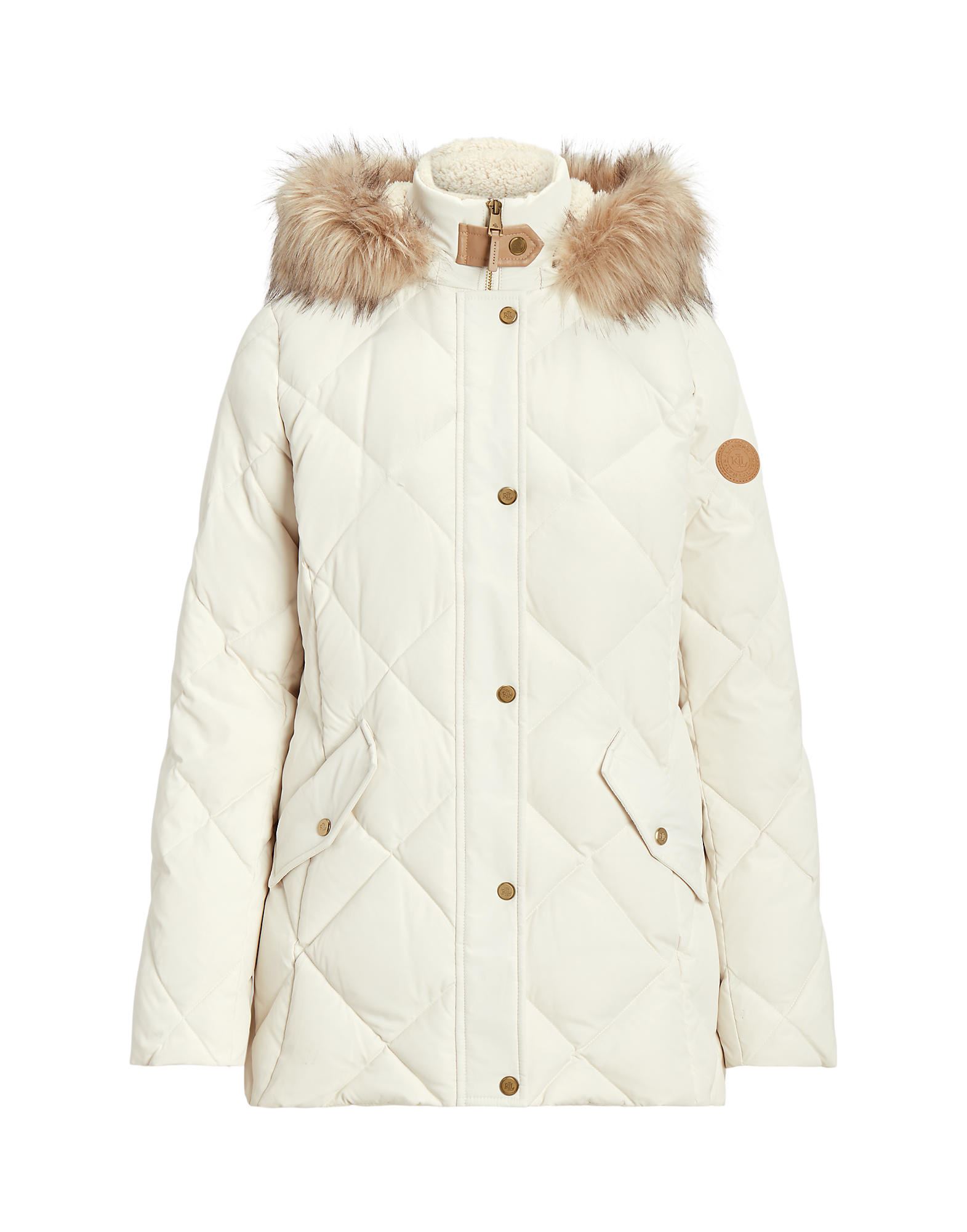 LAUREN RALPH LAUREN Pufferjacke & Daunenjacke Damen Elfenbein von LAUREN RALPH LAUREN