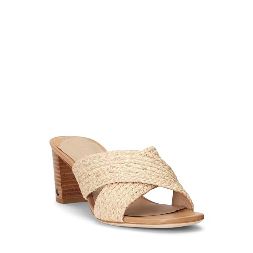 LAUREN Ralph Lauren Damen Freddi Raffia Sandale, Braun, 37.5 EU von LAUREN Ralph Lauren