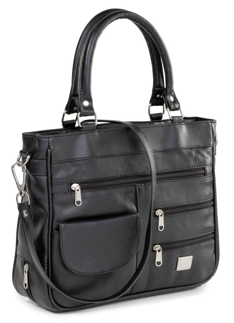 Laurina, Damen, Tasche, mit abnehmbarer, verstellbarer Umhängeriemen, Schwarz von LAURINA
