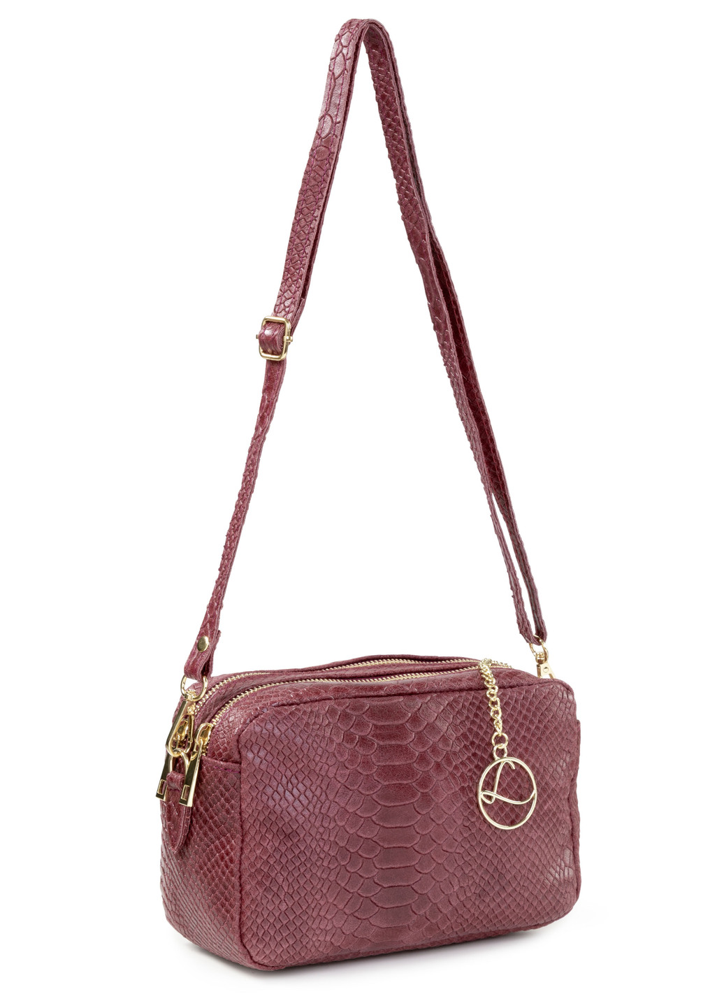 Laurina, Mini-Tasche, Damen, mit abnehmbarem, verstellbarem Umhängeriemen, Bordeaux von LAURINA