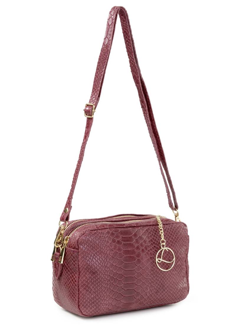 Laurina, Mini-Tasche, Damen, mit abnehmbarem, verstellbarem Umhängeriemen, Bordeaux von LAURINA