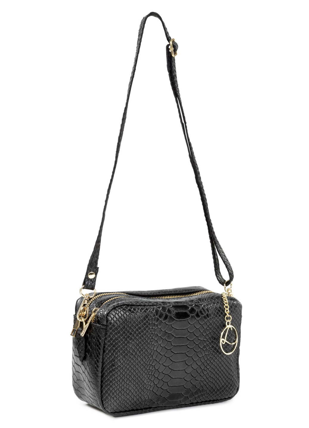 Laurina, Mini-Tasche, Damen, mit abnehmbarem, verstellbarem Umhängeriemen, Schwarz von LAURINA