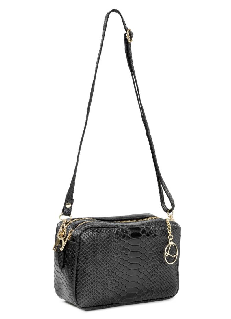 Laurina, Mini-Tasche, Damen, mit abnehmbarem, verstellbarem Umhängeriemen, Schwarz von LAURINA